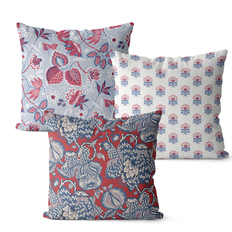 中式红抱枕沙发客厅靠垫双面图案床头大靠枕办公室午休枕,居家布艺,靠垫/抱枕,淘宝优惠券,粉丝福利购,淘宝优惠卷