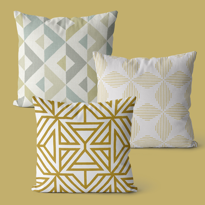 木有年轮沙发抱枕靠垫套