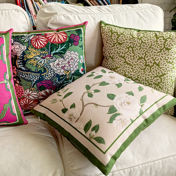 木有年轮新中式抱枕客厅棉麻沙发靠垫套轻奢高级感厚实靠枕套双面