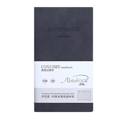 朗捷羊巴皮A6随身记小本子