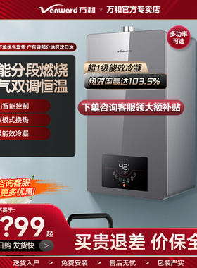 万和EU18/24/30KW壁挂炉超一级能效锅炉采暖洗澡浴两用地暖天然气