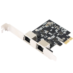 GRIS 双口视觉采集卡PCI-E转2.5G千兆网卡RTL8125E瑞昱Realtek免驱动RJ45汇聚esxi以太网汇聚5000M群晖软路由