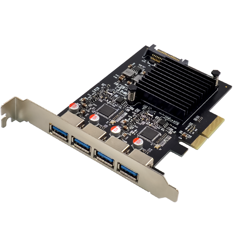 GRIS PCI-E X4 USB3.1扩展卡Gen2服务器ASM3142台式机电脑独立10G