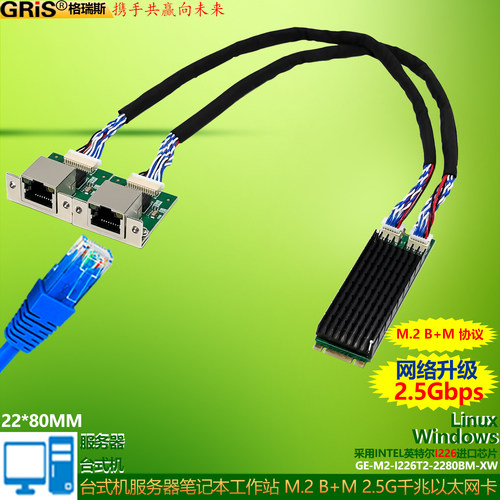 GRIS台式机服务器工作站2.5G网卡