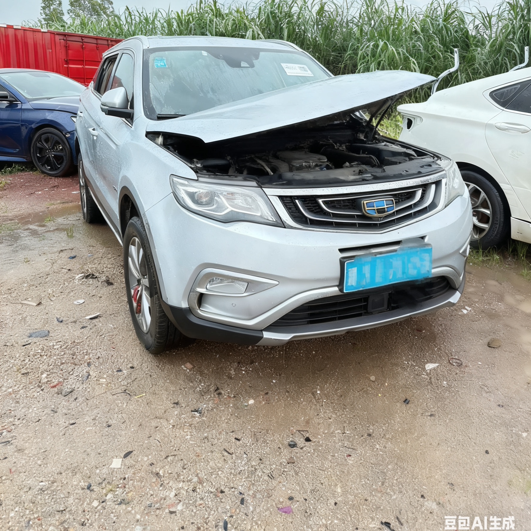 吉利博越拆车件轮毂压缩机左前门右车门大灯仪表中控饰板总成