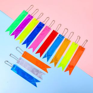 自行车坐垫反光飘带骑行挂饰挂件飘带安全警示条夜骑高亮背包吊饰