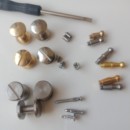 腰带头配件zhlvg紧固平8字板扣奶嘴小螺丝铆钉皮带扣头子母不锈钢