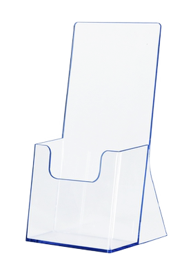 单层平背目录架1/3A4透明展示架杂志架A6资料架宣传单张收纳架