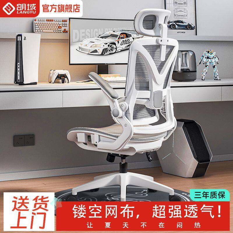 朗域轩品人体工学椅电脑椅办公椅学习椅透气椅子久坐靠背家用护腰