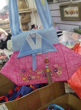 延吉韩服手拎包手提包旅游纪念朝鲜族特色刺绣包