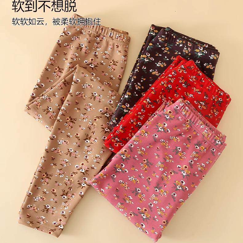 【包邮德绒打底】花裤加厚秋裤女保暖裤