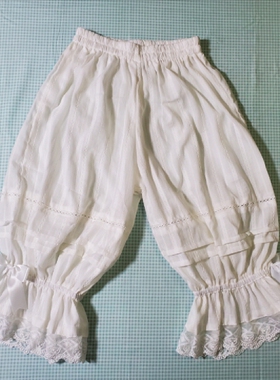 【王妍与夏季】薄棉提花暗纹南瓜裤打底裤娃娃衫配裤纯棉花纹裤