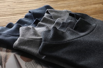 长袖通勤纯棉细条纹柔软亲肤