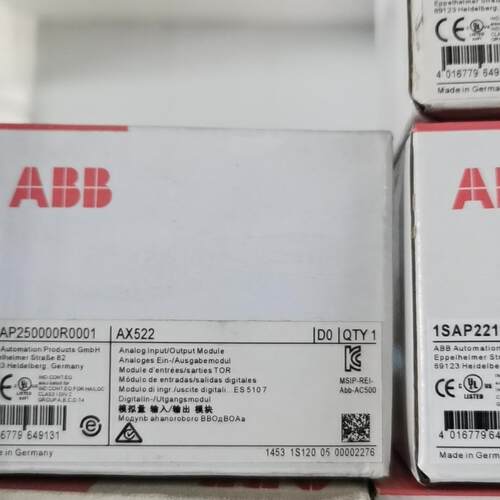 议价1SAP250000R0001 AX522 模拟量输入输模块 ABB工控模块维修