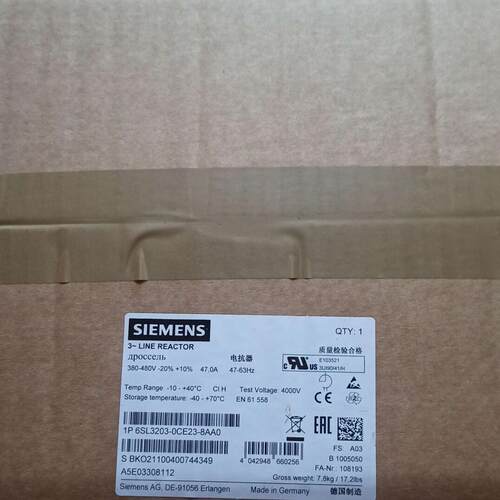 议价6SL3203-0CE23-8AA0 进线电抗器 工控电气配件维修