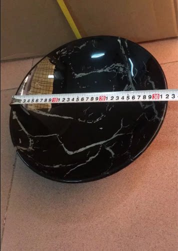 酒店垃圾桶盆 烟灰桶配套灭烟盆 玻璃盆陶瓷盆石米盆黑白根座地