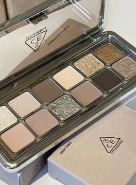 新品3ce眼影水泥盘12色raw neutrals哑光大地色系奶茶盘正品腮红