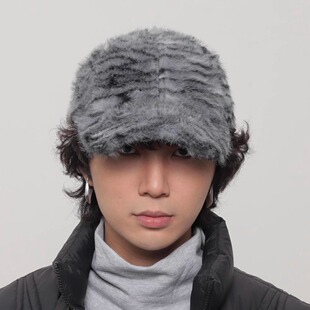 WORLDWIDE/韩国小众设计师款复古虎纹毛绒棒球帽y2k亚文化鸭舌帽