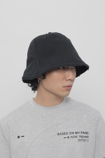 WORLDWIDE/大头围显脸小渔夫帽做旧水洗防晒遮阳盆帽百搭水桶帽潮