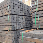 桥梁设备垫木 旧松木 防腐旧枕木 铁路矿用油浸木头枕轨道路枕