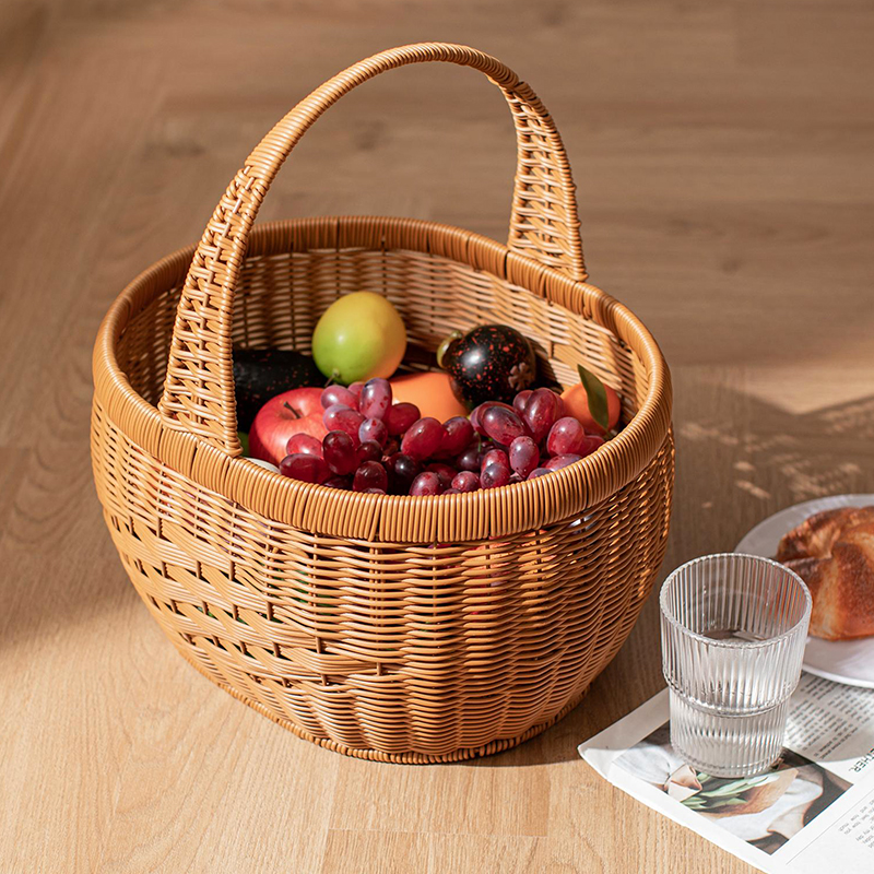 菜篮子收纳野餐户外元宝手提篮