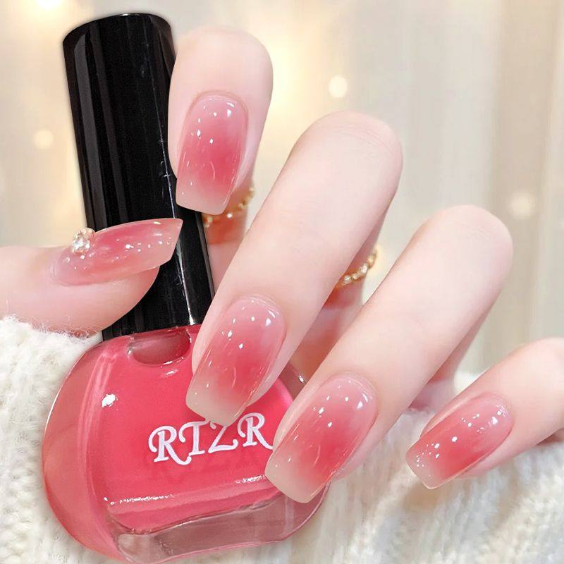 透明裸色免烤速干防水温柔蜜桃色美甲油粉嫩显白指甲油持久不掉色,彩妆/香水/美妆工具,指甲油,淘宝优惠券,粉丝福利购,淘宝优惠卷