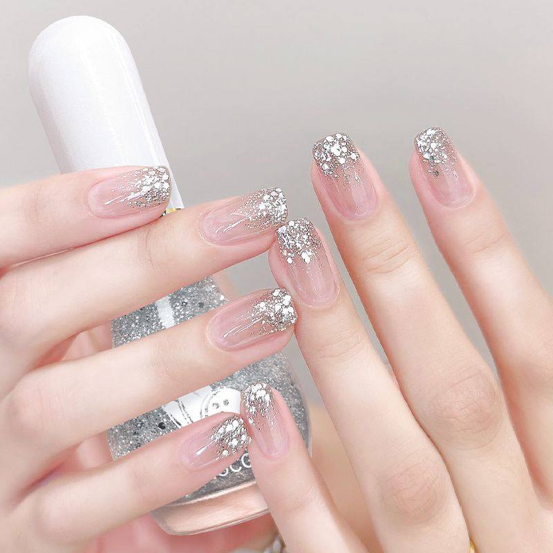 闪耀银粉指甲油显白持久亮片透明爆闪免烤快干美甲防水高级不可剥,彩妆/香水/美妆工具,指甲油,淘宝优惠券,粉丝福利购,淘宝优惠卷