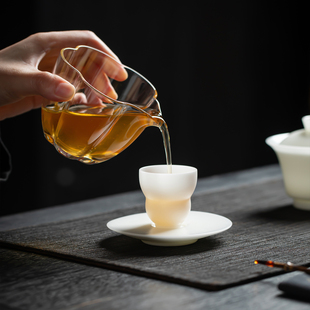 缘宿冰种玉瓷主人杯品茗杯客杯儿童专用茶杯单杯20ml30ml喝水杯