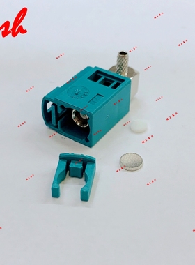 FAKRA Z型绿色母头 SMB 90度直角弯头GPS连接RG316 RG174 LMR100