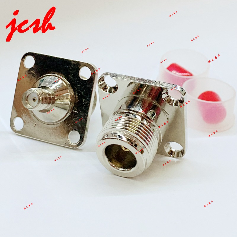 SMA/N-KKF N型母头 PCB方板法兰 转接头Female male射频RF 适配器