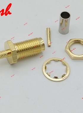 SMA -KC母头母座射频RF 可接线RG174 RG316 50-1.5 RG178 LMR100