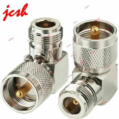 N-K/UHF-J 90度直角弯头 公母转换 F/M PL259射频RF转接头适配器
