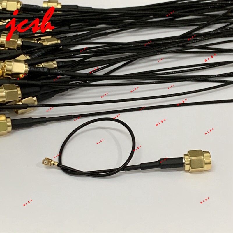 IPEX/ SMA -J公头 内螺内针 1代 U.FL 射频RF 延长RG1.13/1.37线 - 实物图