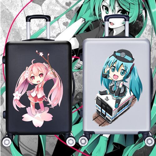 初音未来儿童行李箱二次元周边
