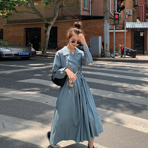 现货 21年春款风衣连衣裙 119-F064-P95 K148,女装连衣裙,叁秋一裳