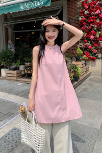 2024夏 甜美粉色两穿花苞裙 119-8807-P95 K148图片