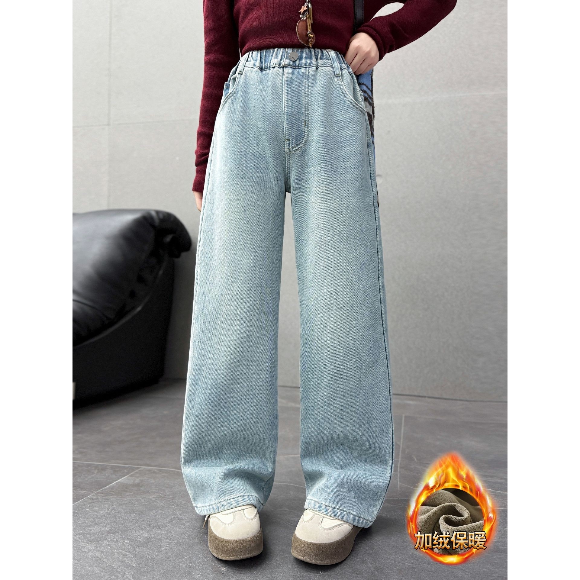 胖东来山姆女童加厚牛仔裤秋冬款新款儿童冬季加绒裤子保暖一体绒,童装/婴儿装/亲子装,儿童牛仔裤,淘宝优惠券,粉丝福利购,淘宝优惠卷