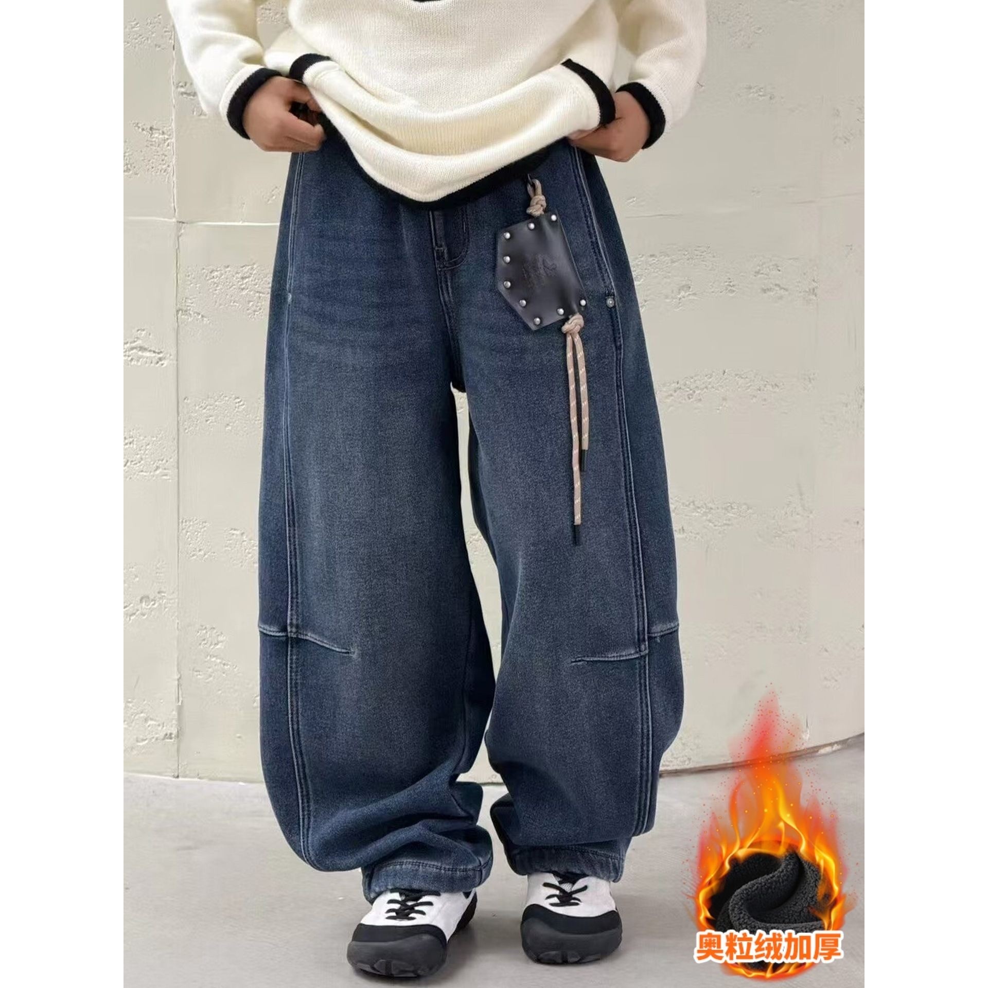 胖东来山姆儿童装男童加绒裤子新款男孩秋冬款牛仔裤加厚一体绒冬,童装/婴儿装/亲子装,儿童牛仔裤,淘宝优惠券,粉丝福利购,淘宝优惠卷