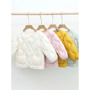 胖东来山姆儿童轻薄款羽绒服女童男童宝宝小童校服内穿保暖秋冬轻