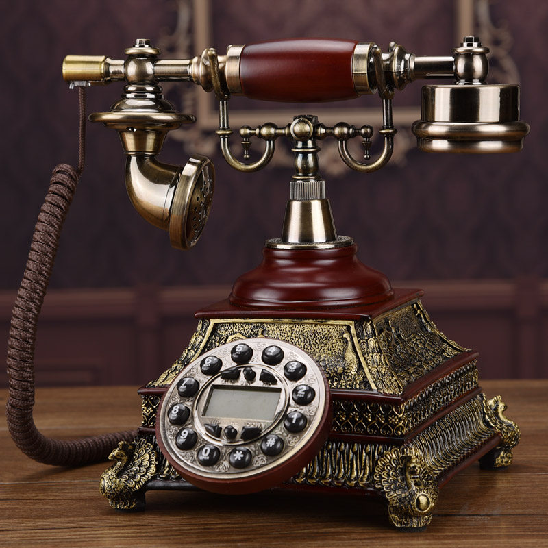 仿古电话机美式座机欧式电话机家用无线插卡固定办公复古电话包邮