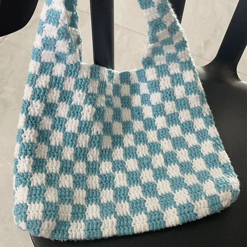 Вязаная сумка ручной работы, шахматы, набор материалов, «сделай сам»