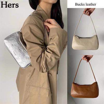 正品韩国Bucks leather新款气质羊皮小方包单肩腋下包女