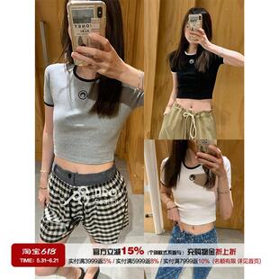 PRO 买手店 MARINE SERRE 基础修身短款T恤 25春夏