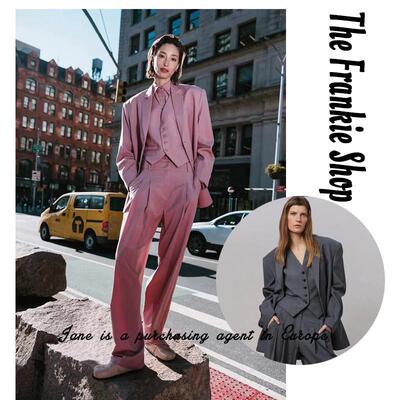 国现 美国直邮 The Frankie Shop 22休闲西装外套西装裤马甲套装
