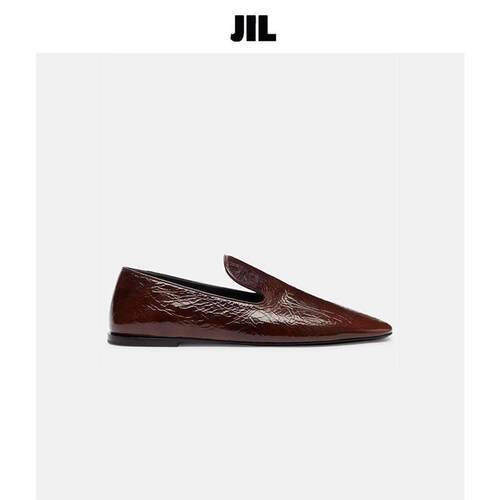 JIL老钱风尖头舒适百搭平底一脚蹬乐福鞋 JIL BASH