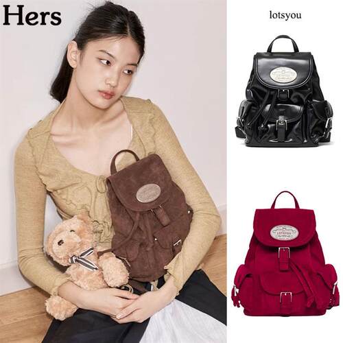 正品lotsyou背包Jennie同款韩综公寓多口袋双肩休闲包女