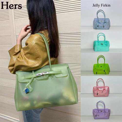 正品Jelly Firkin韩国kiiikiii同款千禧果冻单肩托特包女
