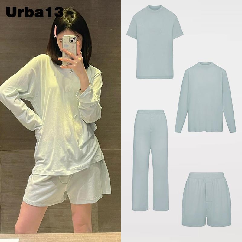 Urba13买手店正品现货SKIMS短袖boyfriend男友系列宽松长裤套装图片