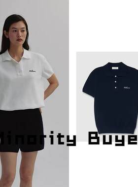 现货 买手店 URBANIC30 百搭logo刺绣poloT恤短袖打底衫上衣女士