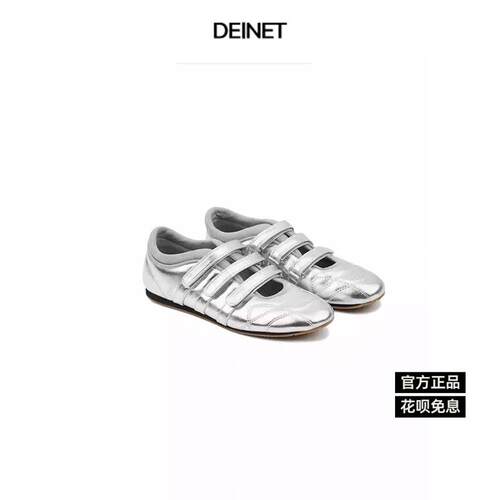 怪品味正品 DEINET 新款魔术贴平底圆头休闲芭蕾舞鞋玛丽珍鞋